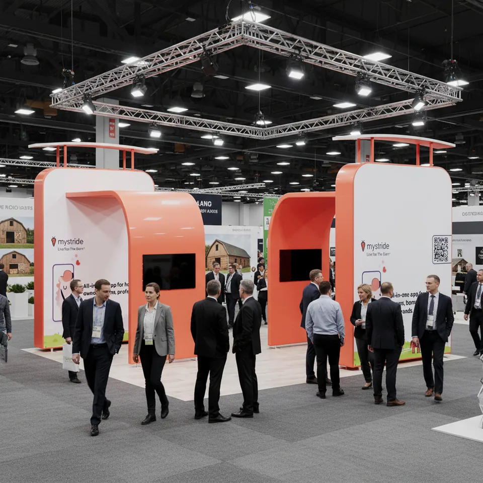 MyStride: trade-show booth for an equestrian expo