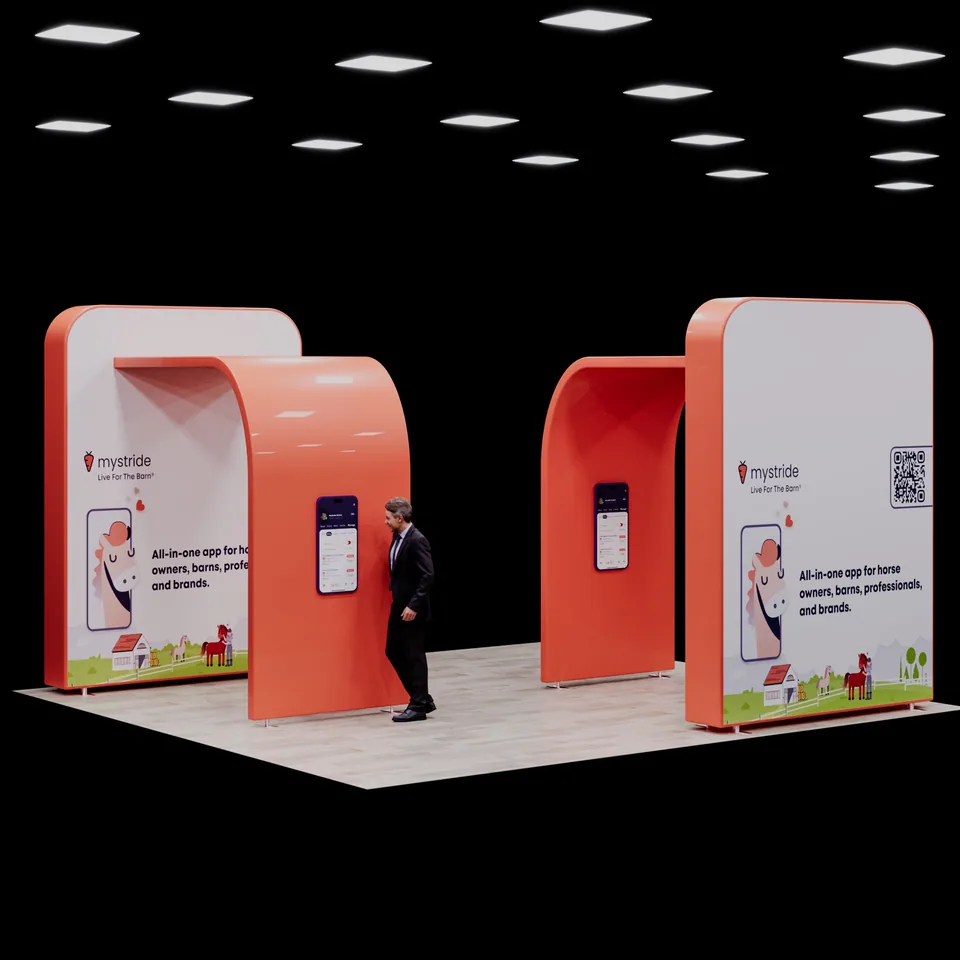 MyStride: trade-show booth for an equestrian expo
