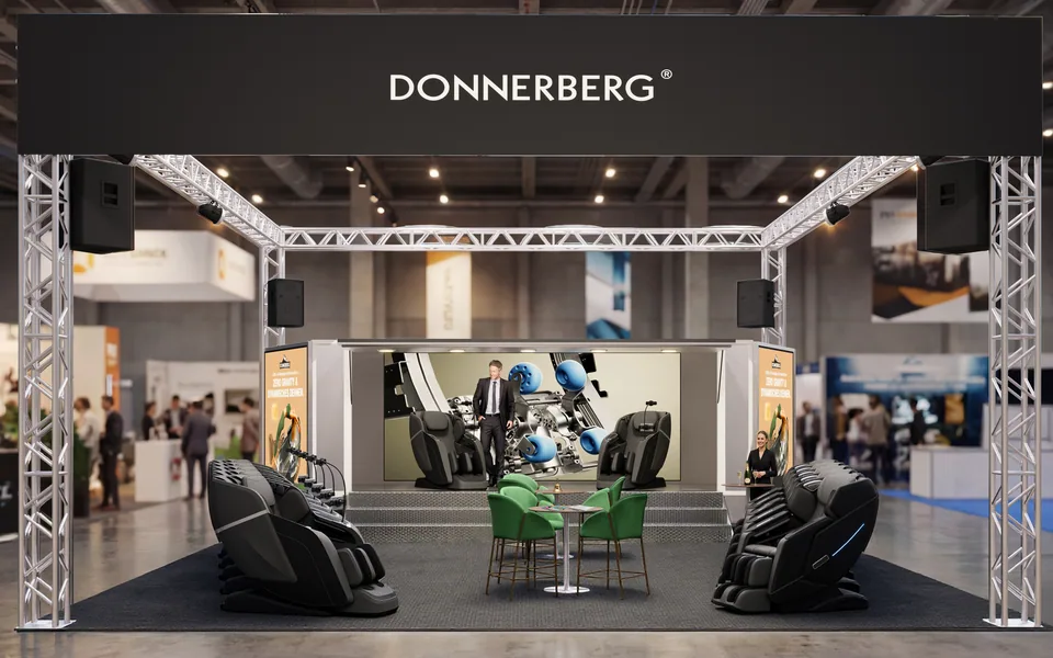 Donnerberg: exhibition booth visualization for massage chairs