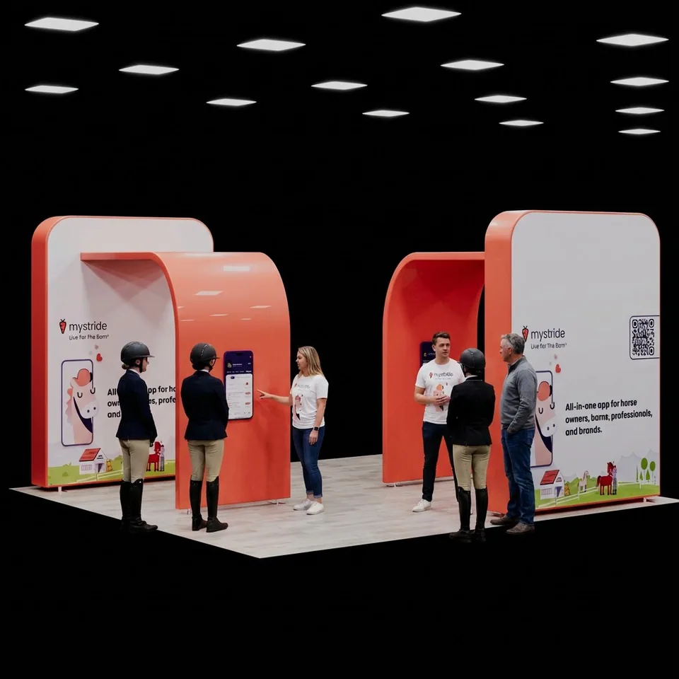 MyStride: trade-show booth for an equestrian expo