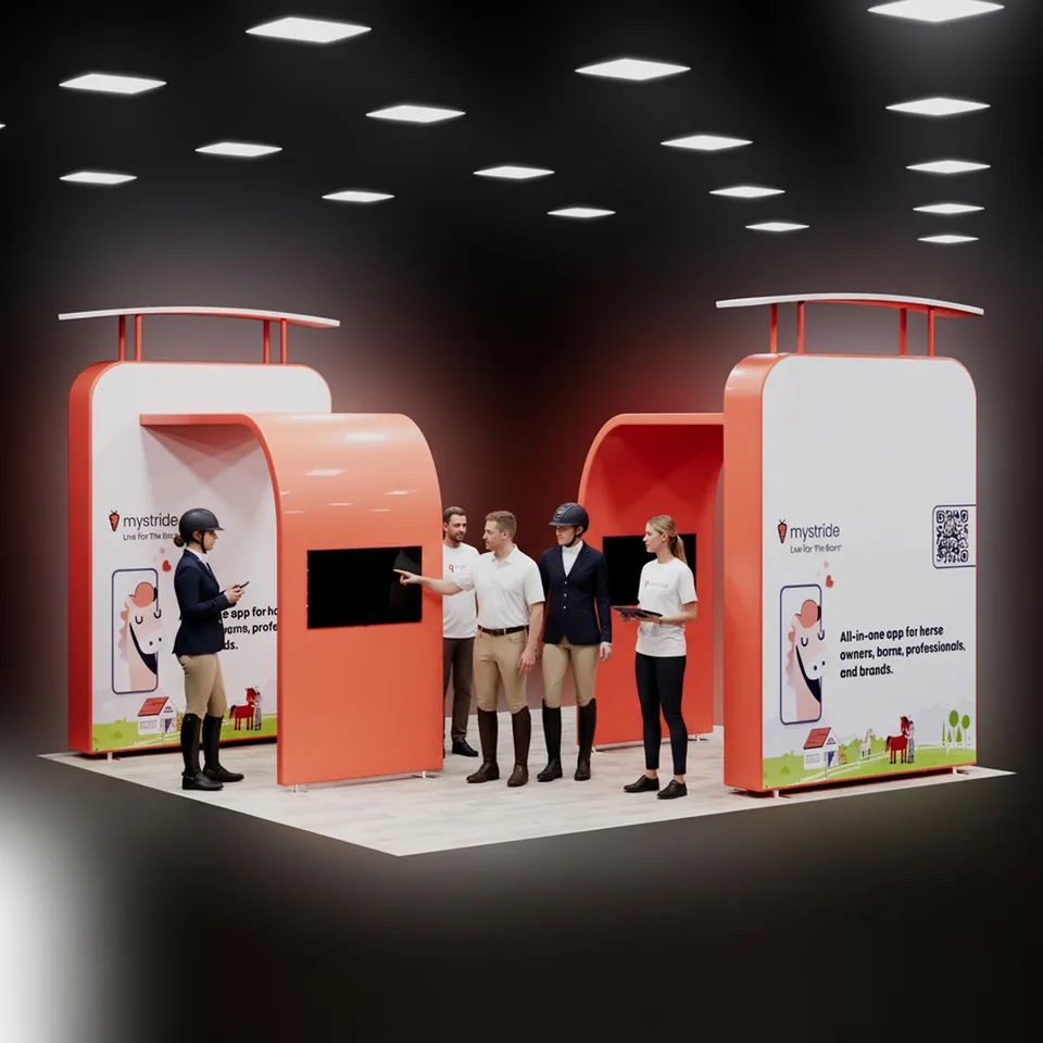 MyStride: trade-show booth for an equestrian expo
