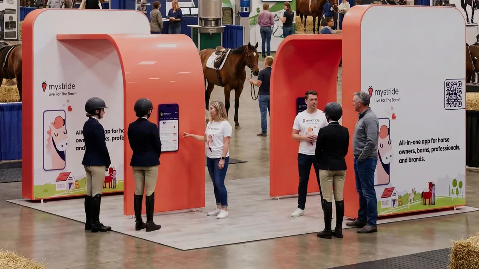 MyStride: trade-show booth for an equestrian expo