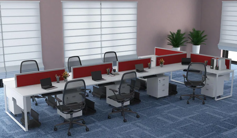 AFC India workstation furniture render